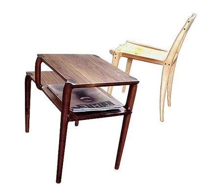 Custom Made Mid-Century Modish Side Table