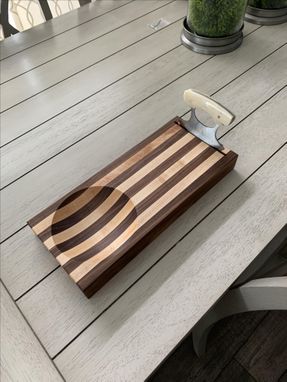 Custom Made Ulu Cutting Board With Ulu Knife