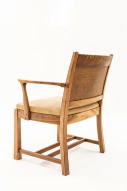 Custom Made Walnut Captains Chair
