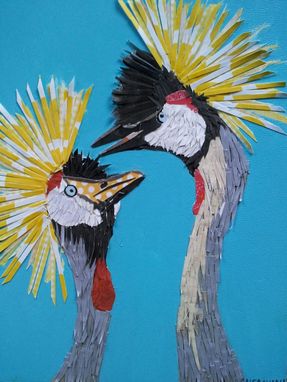 Custom Made Two Crowned Cranes Limited Edition Print0