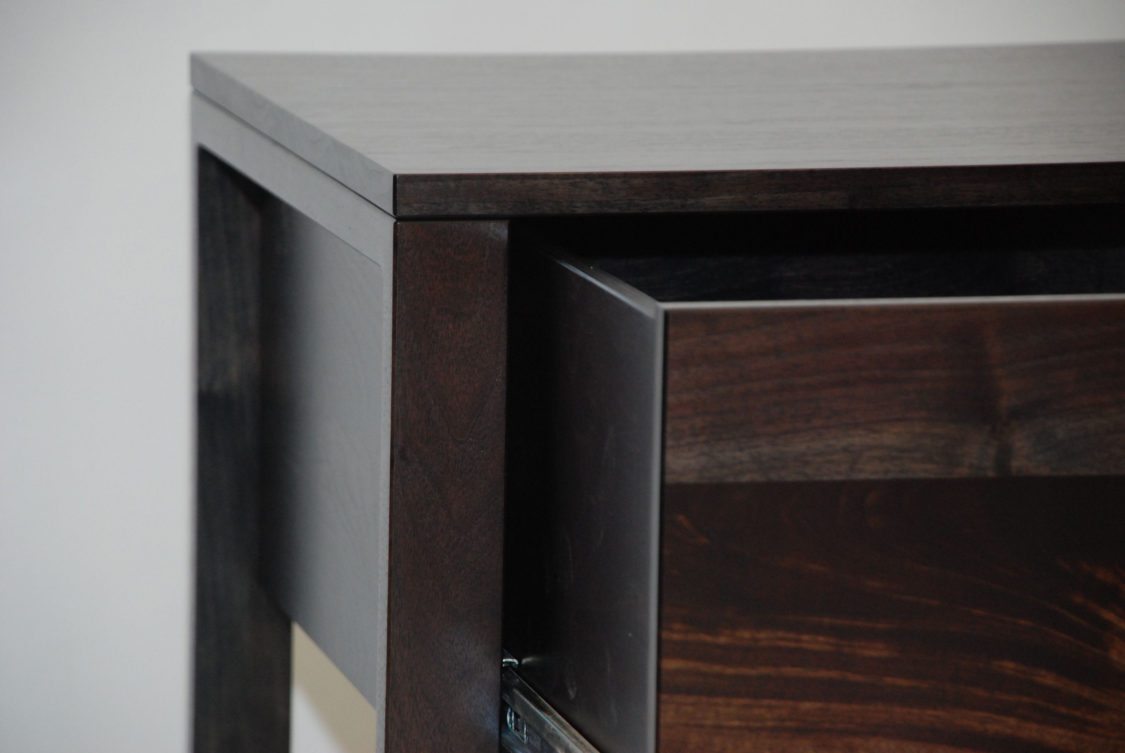 Custom Made Black Walnut Side Table by Belak Woodworking LLC