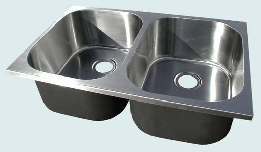 Custom Made Stainless Sink With Wide Corners