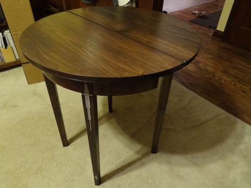 Custom Made Demi-Lune Side Table