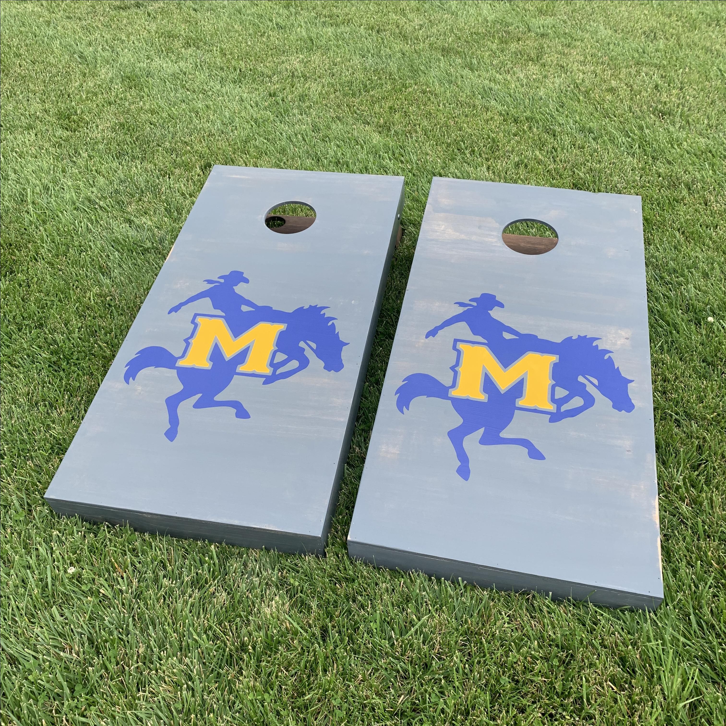 Hand Crafted Personalized Cornhole Boards, Yard Games, Wedding Gift