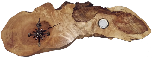 Custom Made Live Edge Maple Clock