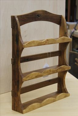 Custom Made Reclaimed Wood Spice Rack