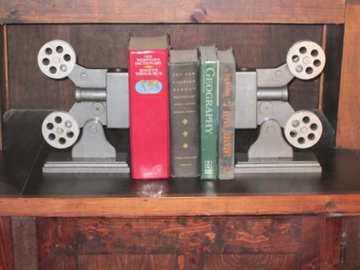 Custom Made Antique Movie Projector Bookends