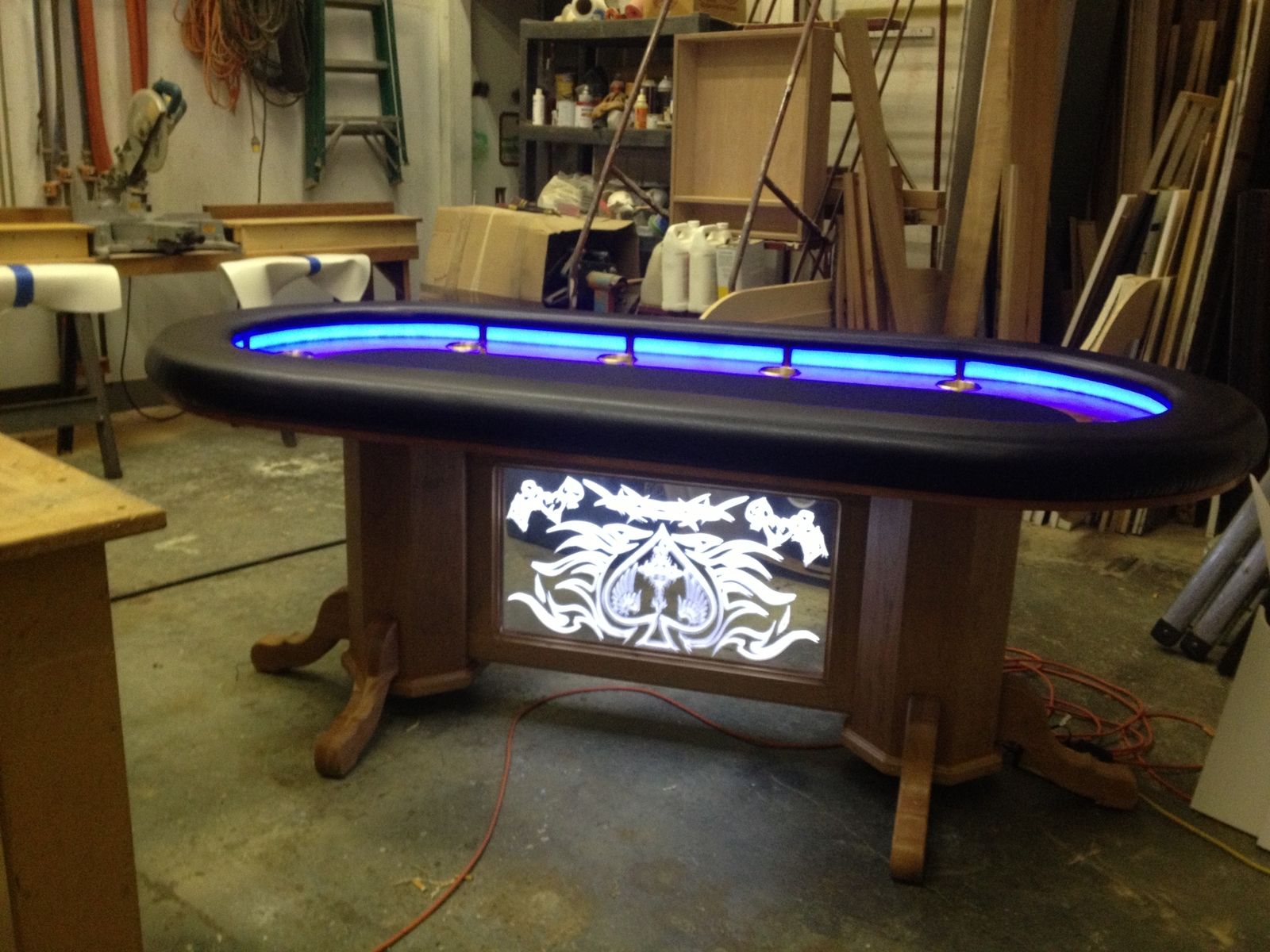 Pool table poker conversion top