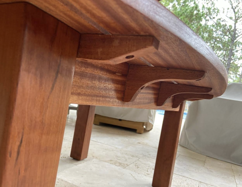 Custom Made Oval Mahogany Table