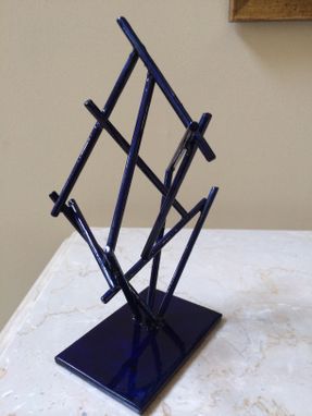 Custom Made Blue Bamboo - Maquette For Life-Size Sculpture
