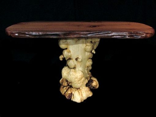 Custom Made Curly Redwood Slab Tables