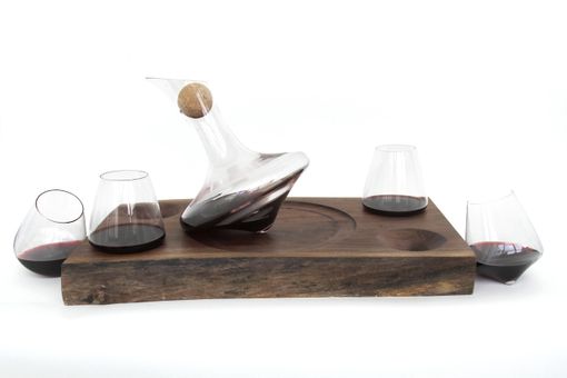 Custom Made J.R. Decanter And Wine Glass Set