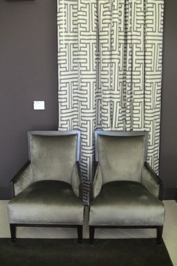 Custom Made W Hotel Residences - The Terrace - Custom Sofas, Custom Chairs, & Custom Bench In Espresso Stain With Custom Upholstery