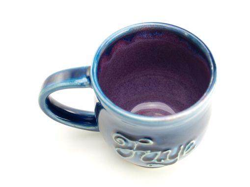 Custom Made Custom Personalized Name Coffee Mug Wheel Thrown Pottery