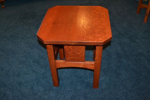 Custom Made Arts And Crafts - Stickley Model 562 Taboret Replica Side Table