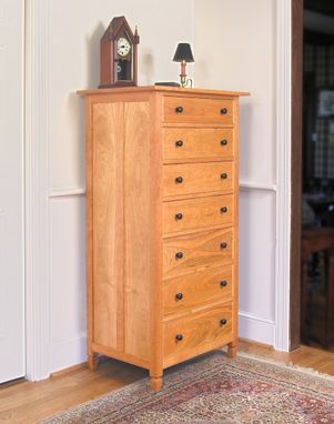 Custom Made Updated Shaker Style Bed And Chest Of Drawers