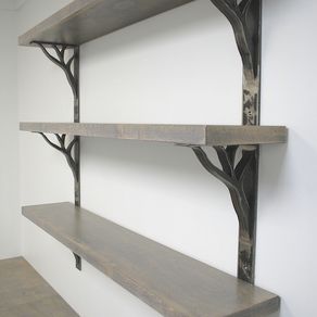 Custom Shelf Brackets Iron And Steel Custommade Iron Linear Shelf Brackets