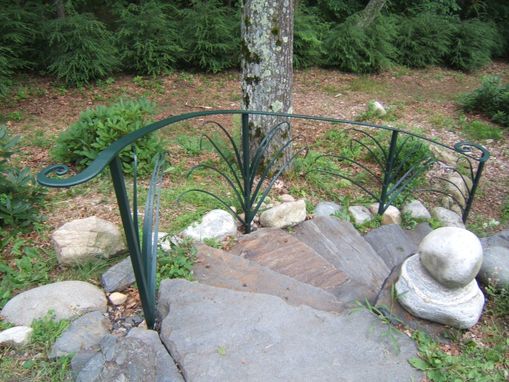 Custom Made Forged Iron Day Lily Railing