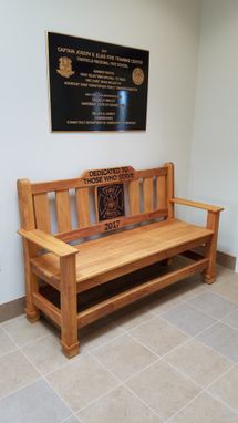 Custom Made Custom Made Memorial Park Bench - Indoor/Outdoor