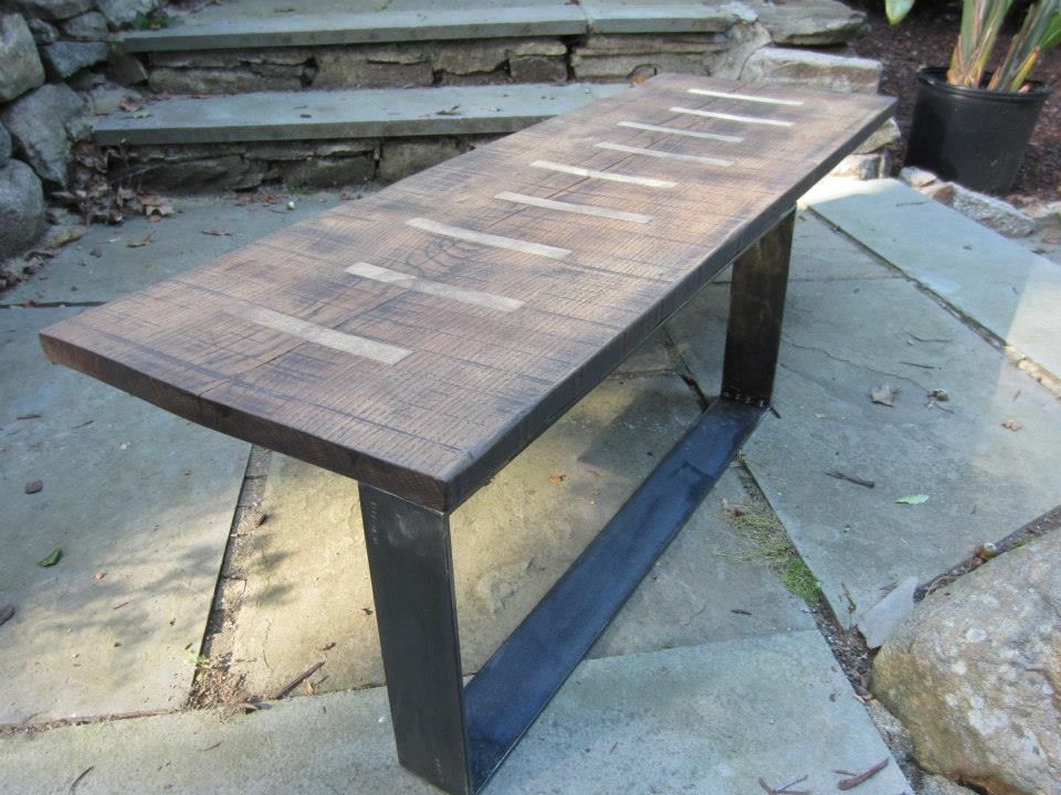 Hand Made Coffee Table With Maple Inlays by North Star Design Build