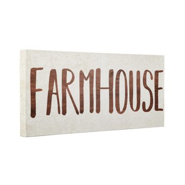 Custom Made Wooden Farmhouse Canvas Wall Art