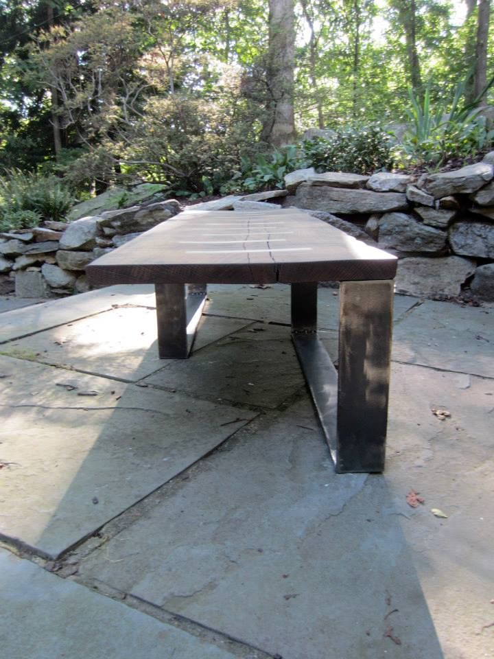 Hand Made Coffee Table With Maple Inlays by North Star Design Build