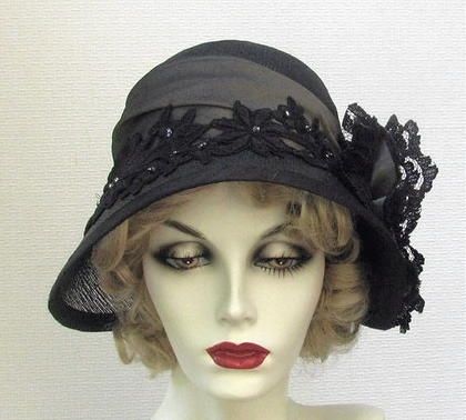 Custom Made Couture Vintage Style Cloche Women's Hat