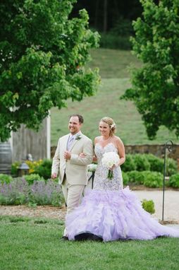 Custom Made Lavender Lilac Wedding Dress