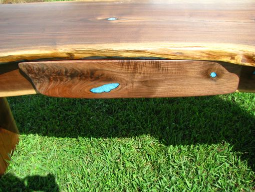 Custom Made Live-Edge Walnut Desk Or Console