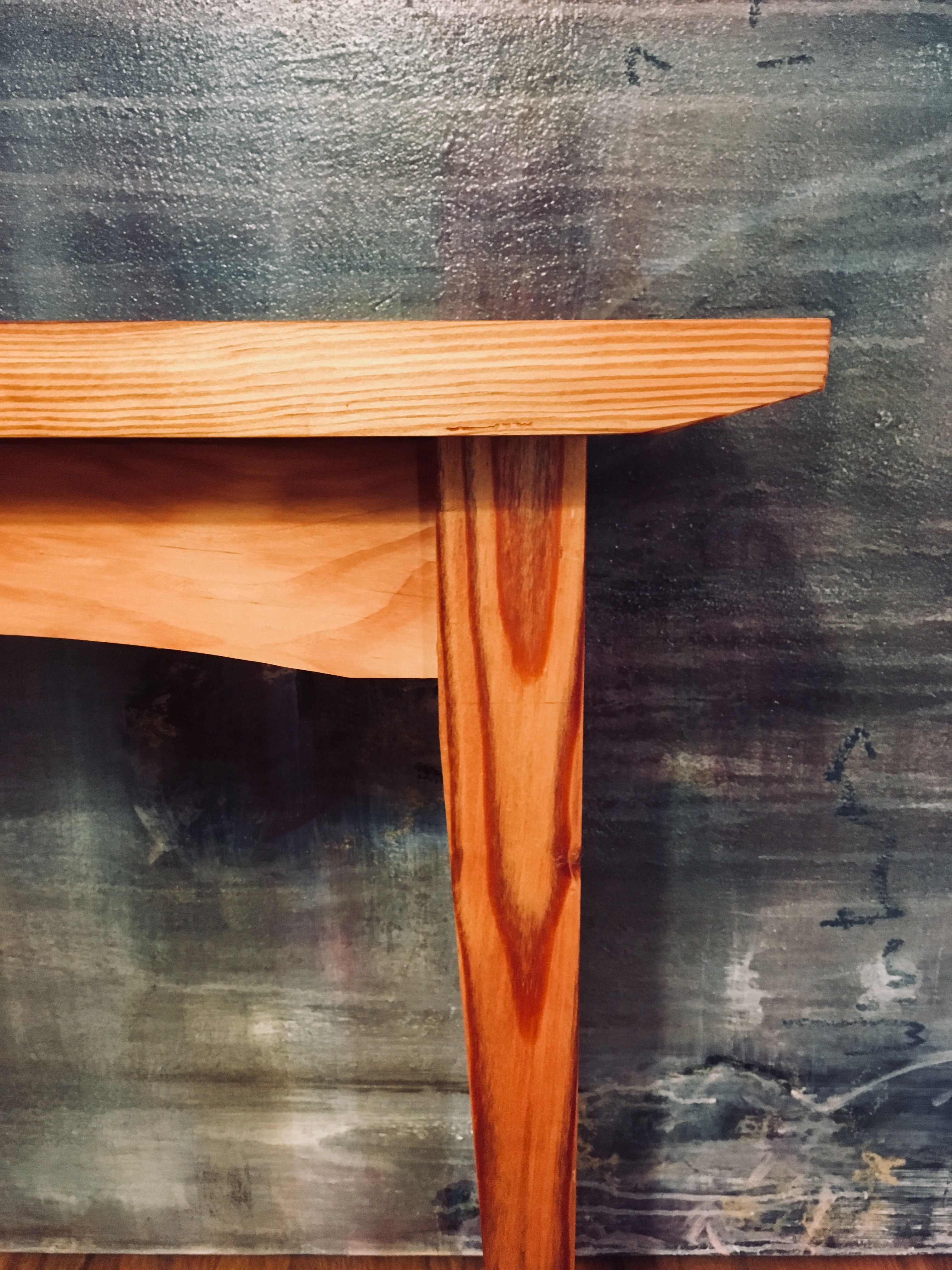 Buy Hand Made Reclaimed Heart Pine End Table, made to order from Todrin