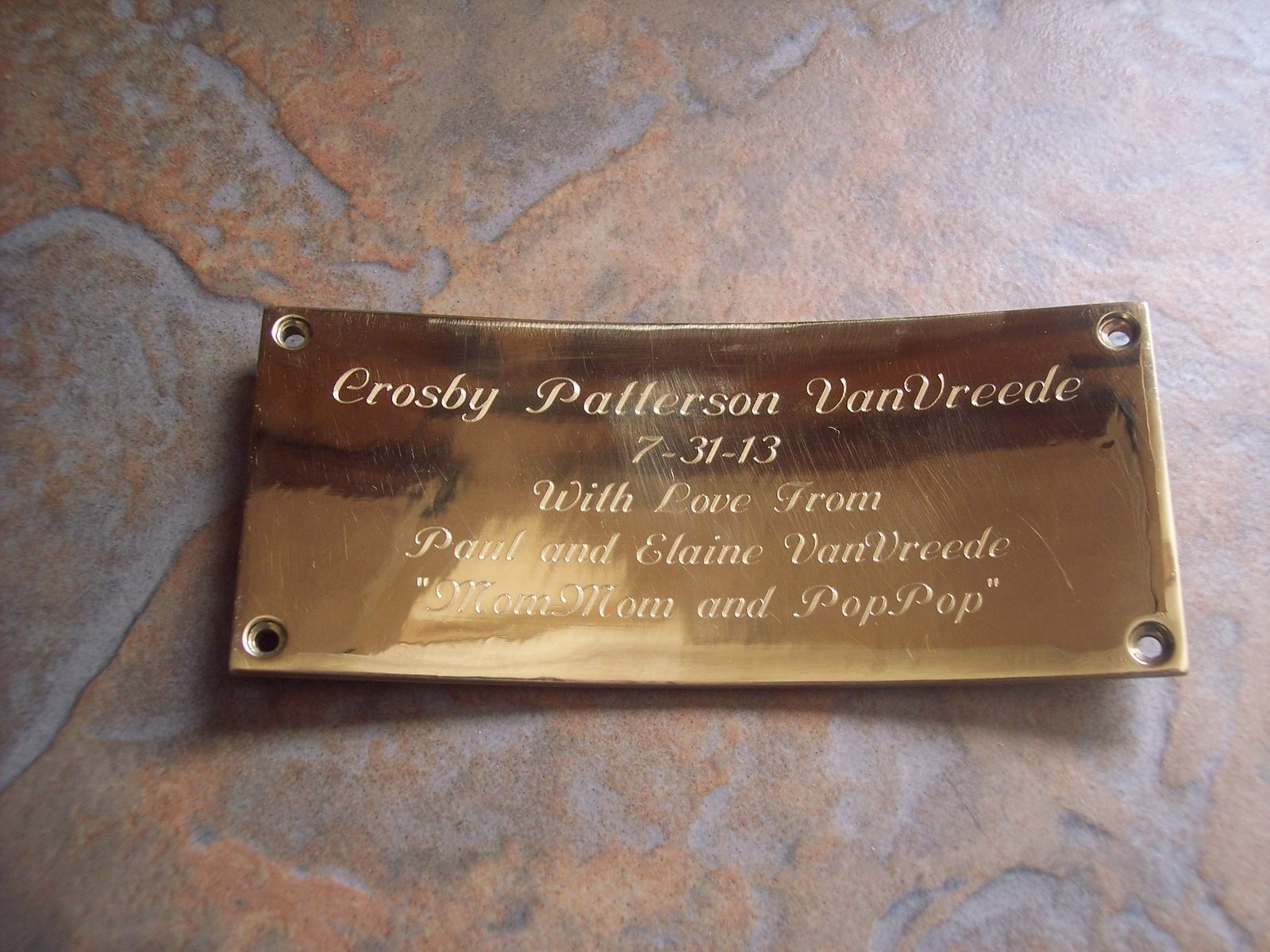 Custom Engraved Name Plaques at Sherry Abraham blog