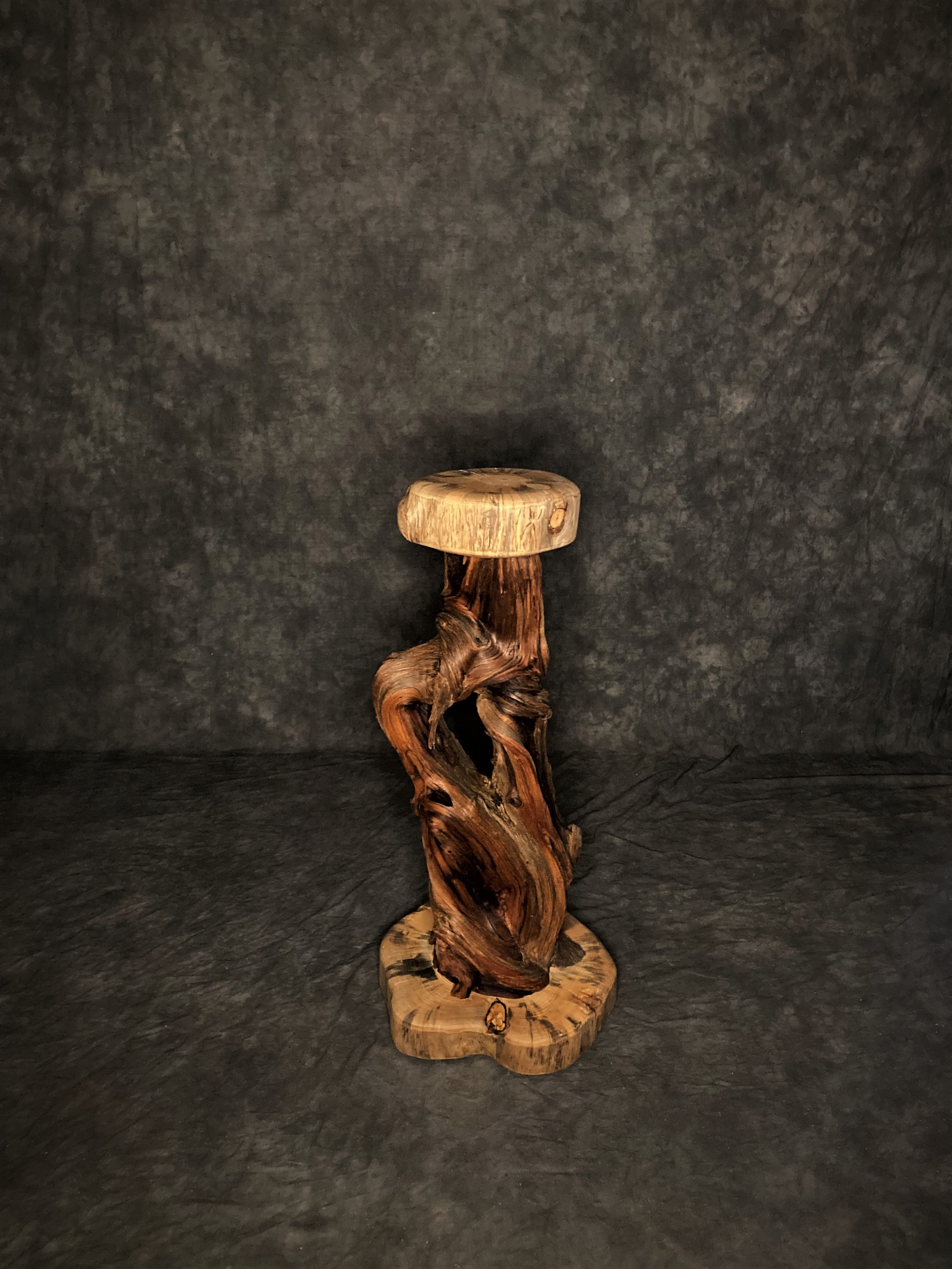 Hand Crafted Pine Root Pedestal by Rocky Mountain Twist