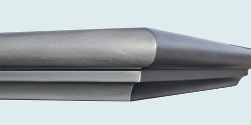 Custom Made Zinc Countertop With Integral Sink & Bistro Edge