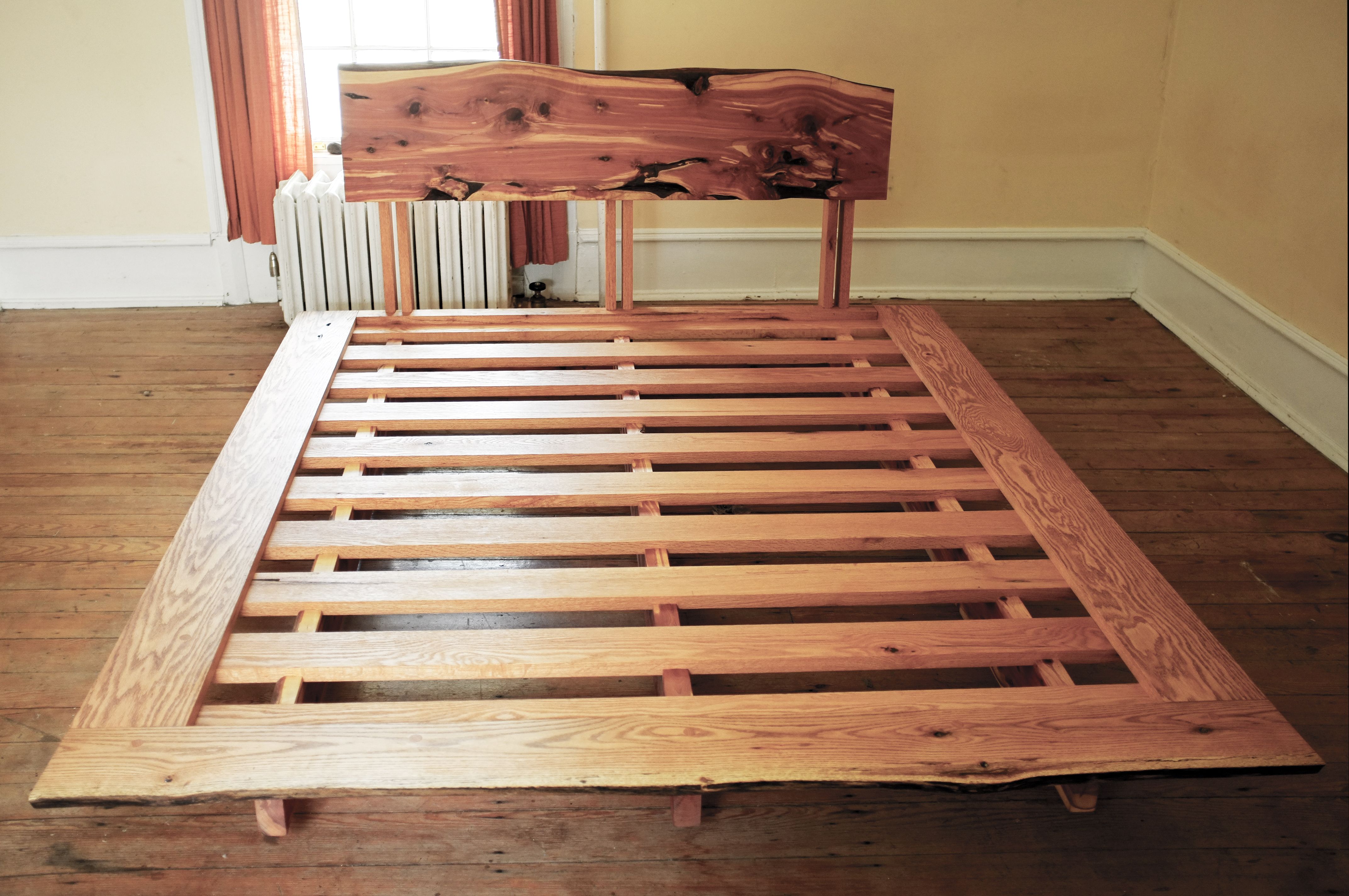 Hand Made Cedar Oak Bed By Rudabega, Red Cedar Bed Frame