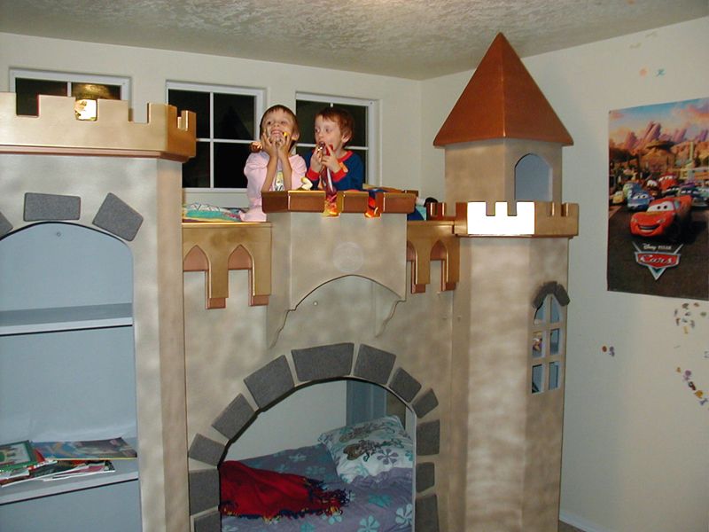 Buy Custom Made Bunk Bed Castle, made to order from EZInlays