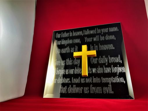 Custom Made Lords Prayer-Hallowed Be Thy Name - Our Father Prayer-Bible Engraving
