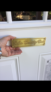 Custom Made Customize Brass Plaque / Sign For Wall Or Door