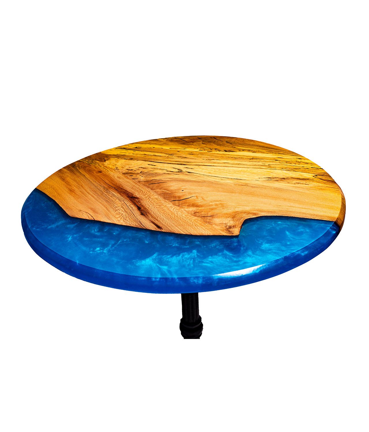 Buy Hand Made Sycamore Pedestal Accent Table, made to order from