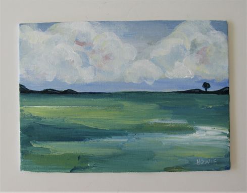 Custom Made Original Acrylic Impressionist Landscape, 7" X 5"
