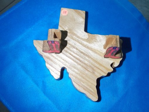 Custom Made Business Card Holder, Texas Boots