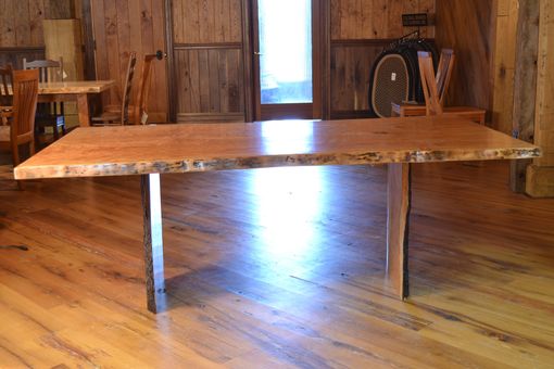 Custom Made Cherry Dining Table With Live Edge