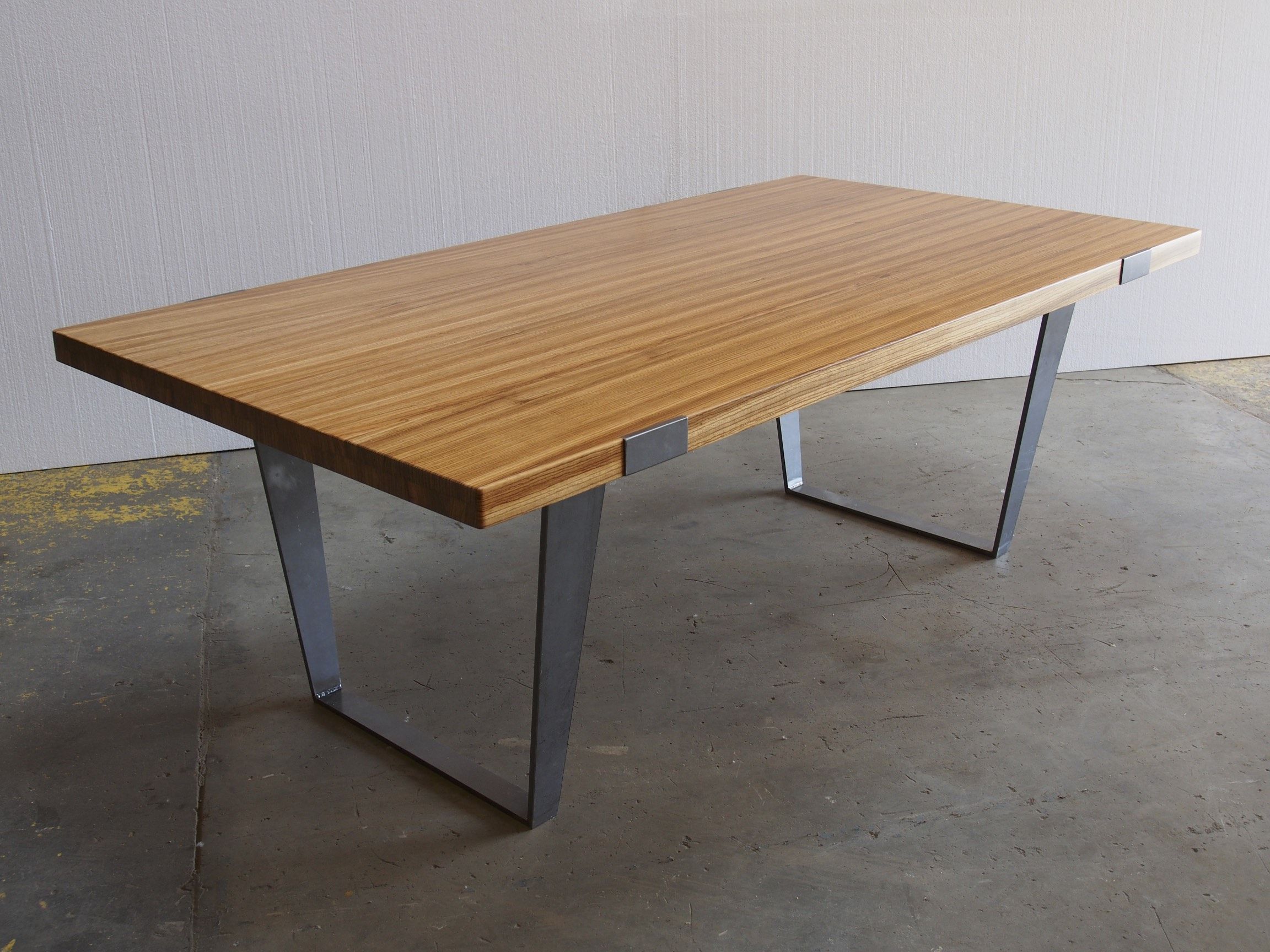 Custom Made Zebrawood Dine Table by Perfect45Degree