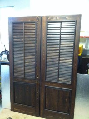 Custom Made Cypress Exterior Shutter Door (8 Foot)