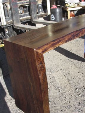 Custom Made Walnut Sofa Table/ Hall Table