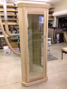 Custom Made Hardwood Curio Cabinet