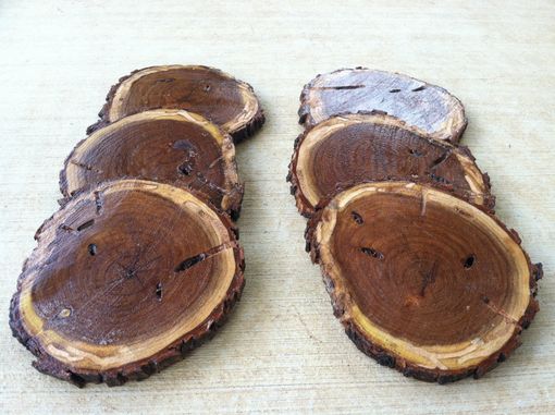 Custom Made Coasters, Texas Mesquite Wood Coasters - Set Of 6