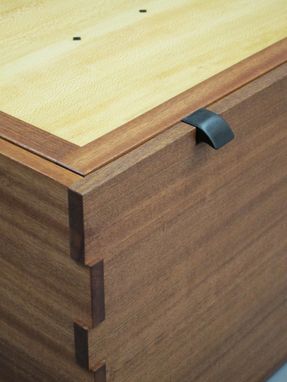 Custom Made Sapele Wedding Chest With Handcut Joinery