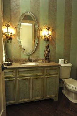 Custom Made Powder Room Vanity