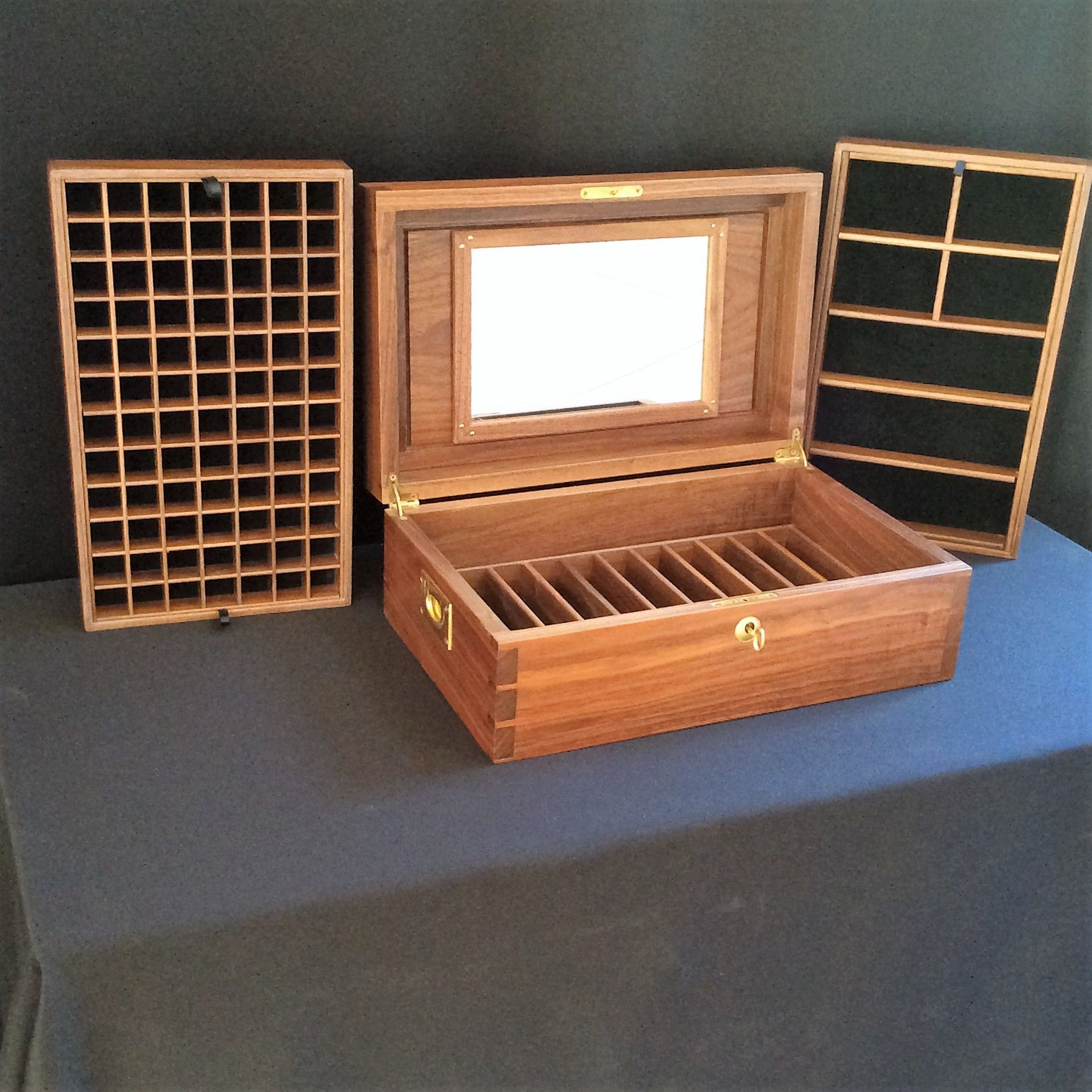 Hand Crafted Walnut Jewelry Box By David Klenk