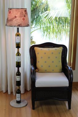 Custom Made Wine Bottle Floor Lamp